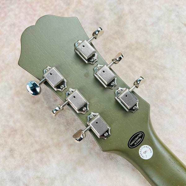 Epiphone Casino Worn Hollowbody with Case 2022 - Worn Olive Drab - 16