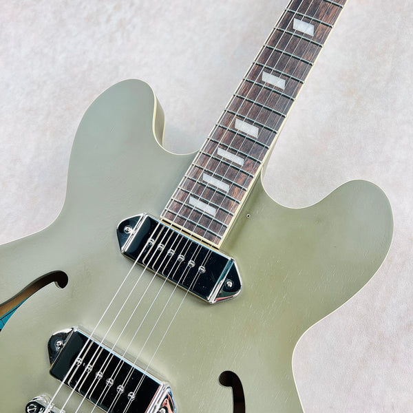Epiphone Casino Worn Hollowbody with Case 2022 - Worn Olive Drab - 3