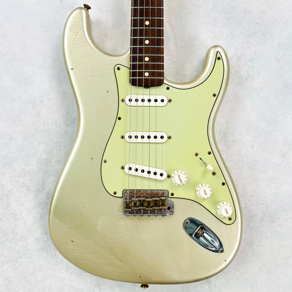 Fender Custom Shop 1960 Stratocaster Journeyman Relic Hand-Wound Pickups 2022 - Aged Inca Silver - 1