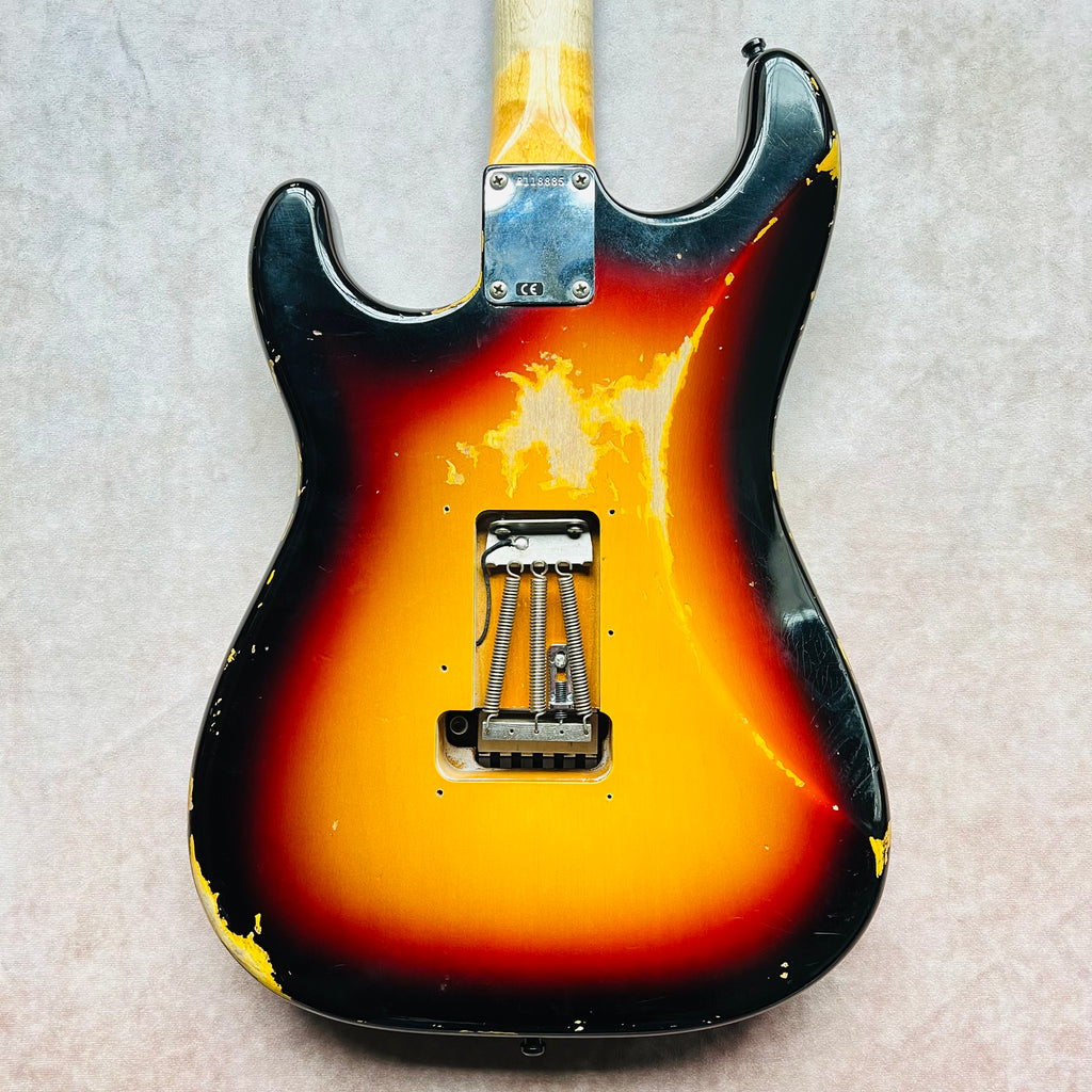 Fender Custom Shop 1960 Stratocaster HSH Floyd Rose Heavy Relic 2022 - 3-Tone Sunburst - 10