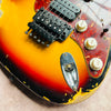 Fender Custom Shop 1960 Stratocaster HSH Floyd Rose Heavy Relic 2022 - 3-Tone Sunburst - 5