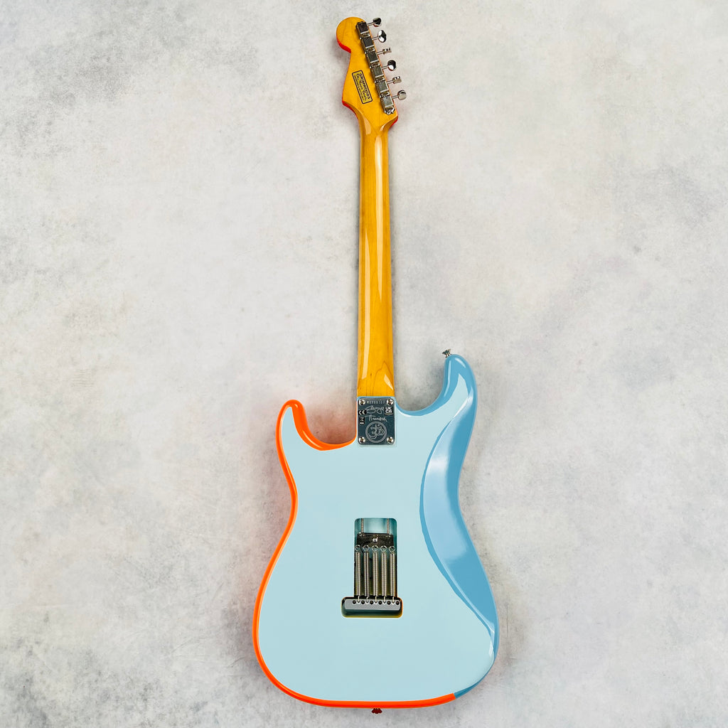 Fender George Harrison Rocky Stratocaster Rosewood Fingerboard 2022 - Hand Painted Rocky Artwork Over Sonic Blue - 11
