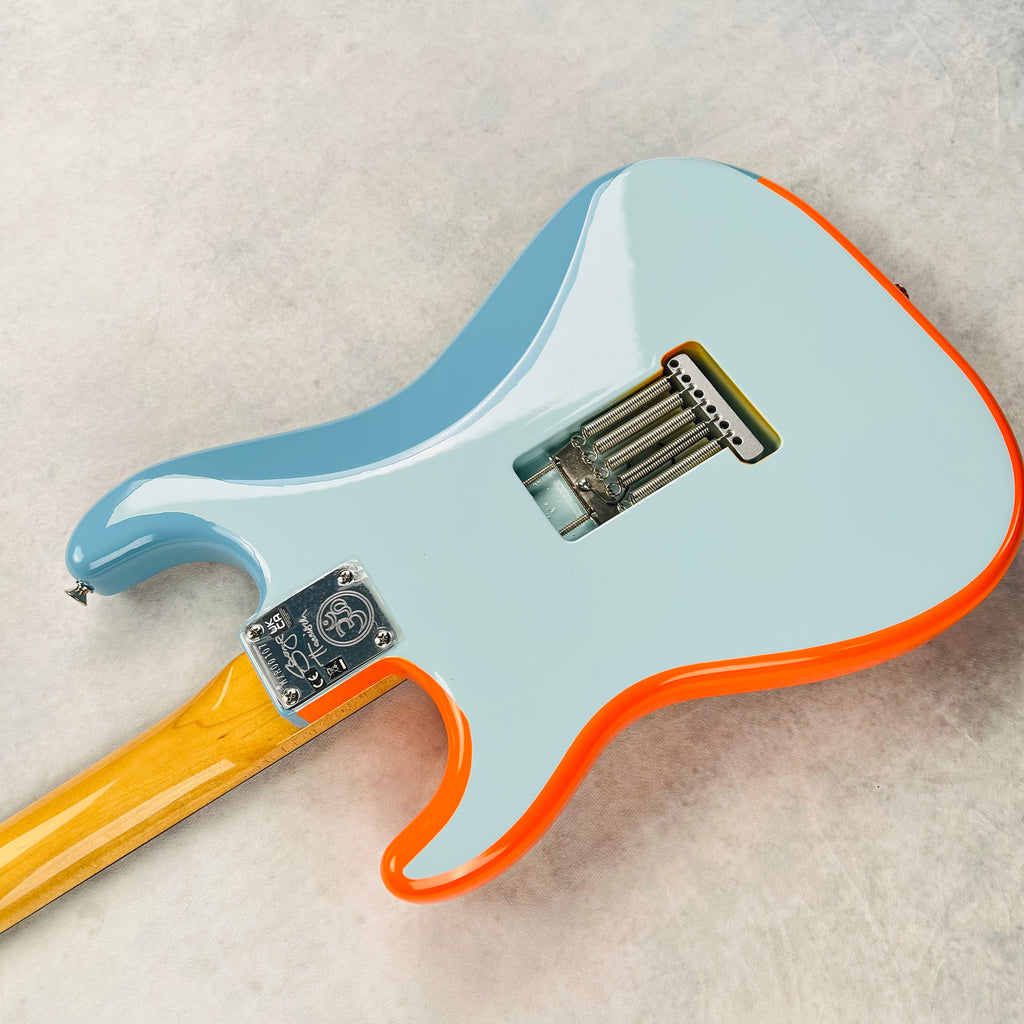 Fender George Harrison Rocky Stratocaster Rosewood Fingerboard 2022 - Hand Painted Rocky Artwork Over Sonic Blue - 12