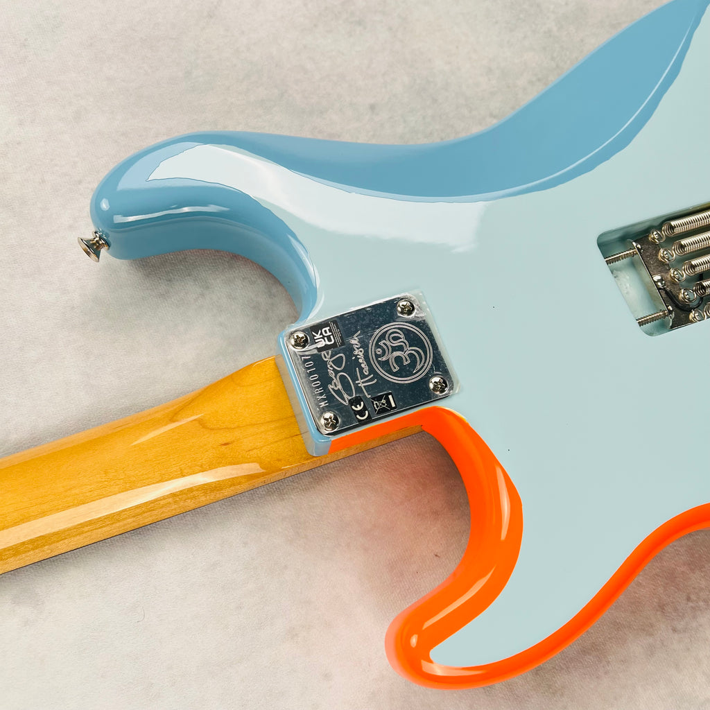 Fender George Harrison Rocky Stratocaster Rosewood Fingerboard 2022 - Hand Painted Rocky Artwork Over Sonic Blue - 14