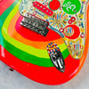 Fender George Harrison Rocky Stratocaster Rosewood Fingerboard 2022 - Hand Painted Rocky Artwork Over Sonic Blue - 5