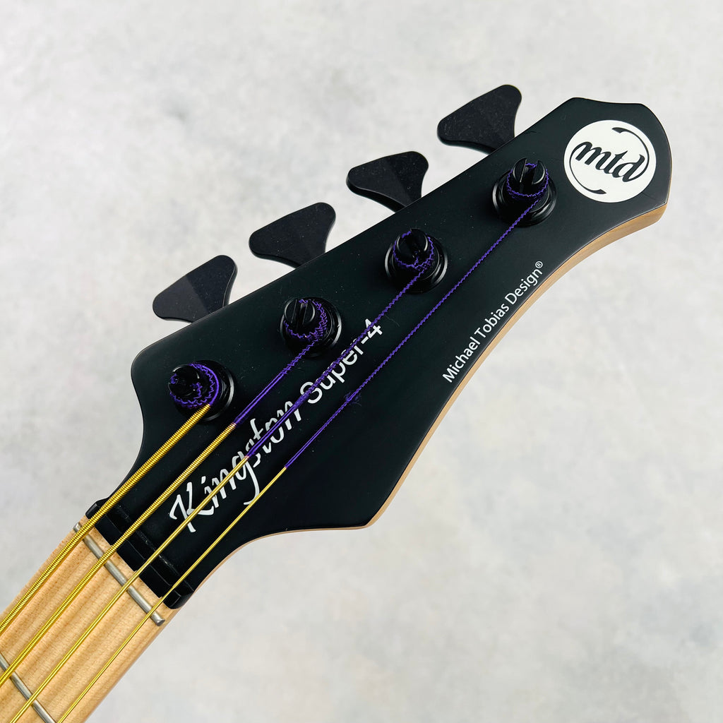 MTD Michael Tobias Design Kingston Super-4 USA Hardware & Bartolini Pickups 2022 - Satin Black - 9