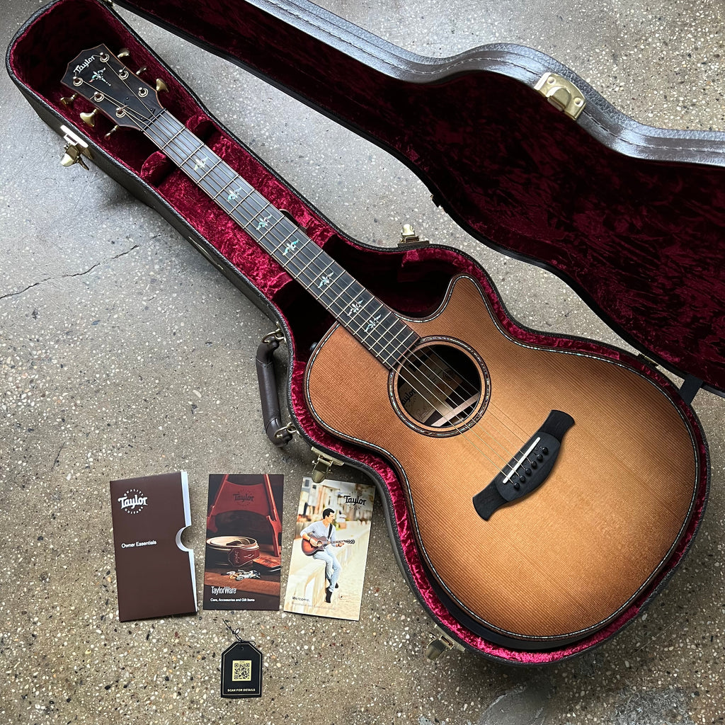 Taylor Builder's Edition 912ce Grand Concert Acoustic/Electric Guitar 2022 - Wild Honey Burst - 23