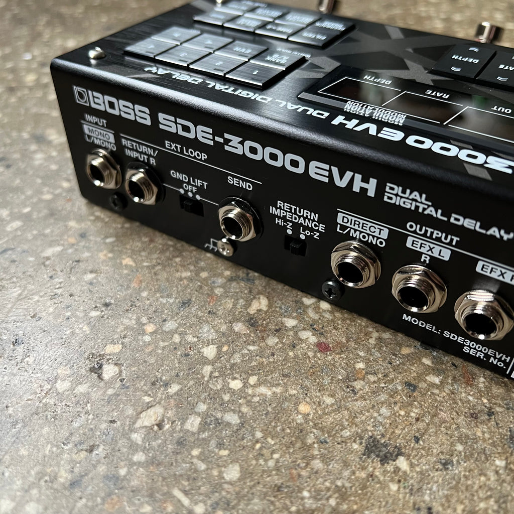 Boss SDE-3000EVH Dual Digital Delay 2023 - Present - Black / Grey Stripes - 5