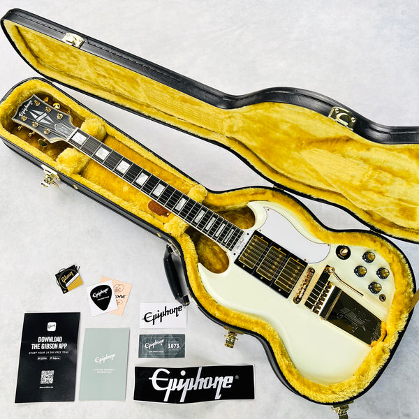 Epiphone 1963 Les Paul SG Custom with Maestro Vibrola 2023 - Classic White - 17