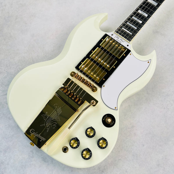 Epiphone 1963 Les Paul SG Custom with Maestro Vibrola 2023 - Classic White - 3