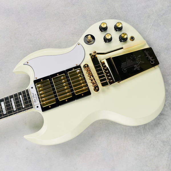 Epiphone 1963 Les Paul SG Custom with Maestro Vibrola 2023 - Classic White - 4