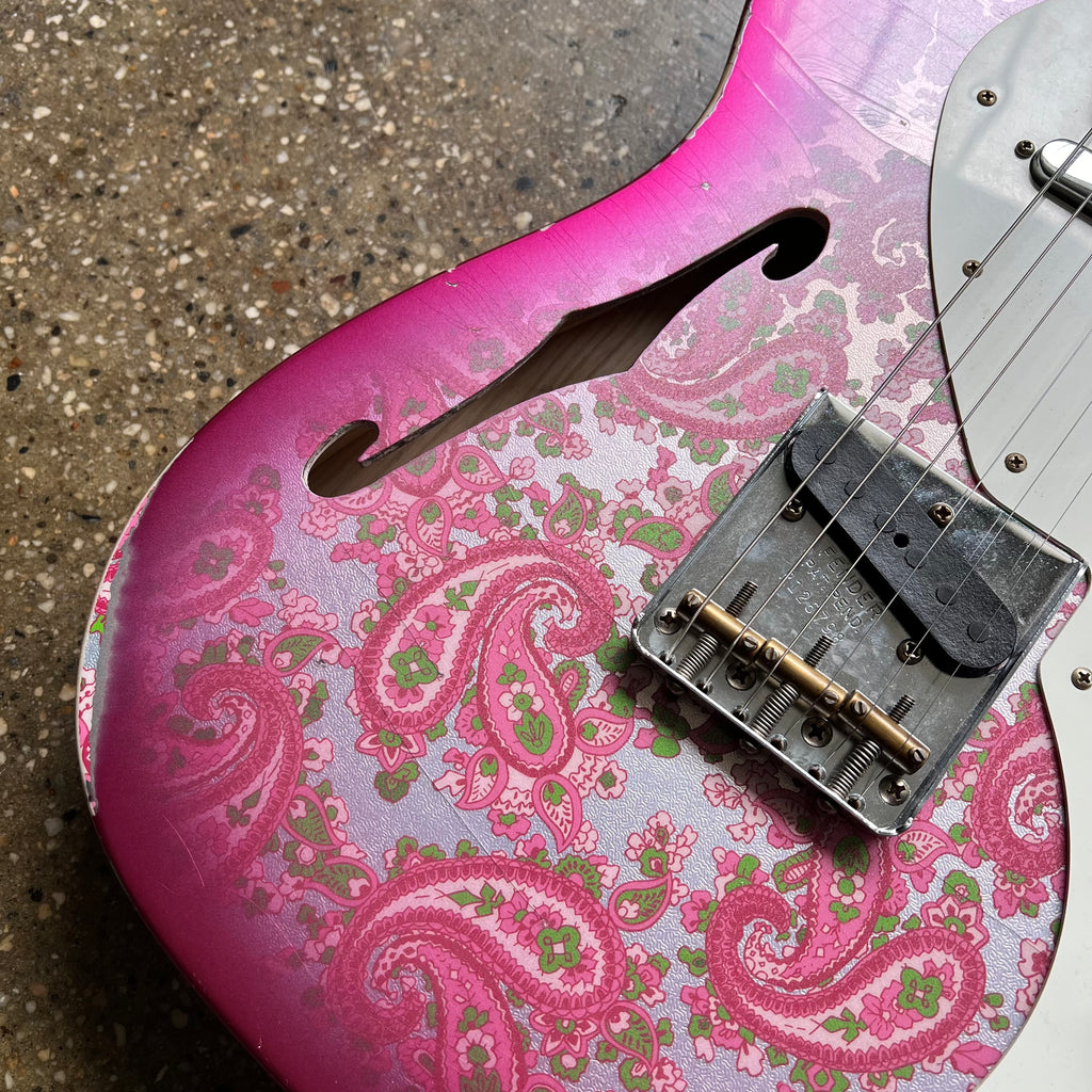 Fender Custom Shop '50s Thinline Telecaster Relic Limited Edition 2023 - Pink Paisley - 4