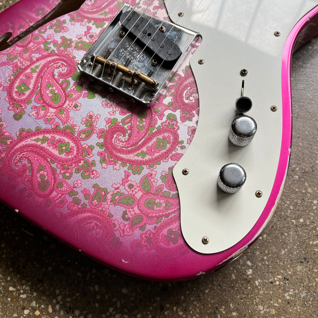 Fender Custom Shop '50s Thinline Telecaster Relic Limited Edition 2023 - Pink Paisley - 5