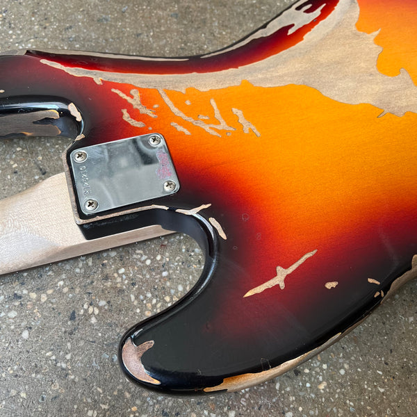 Fender Custom Shop Jaco Pastorius Tribute Jazz Bass Relic 2023 - 3-Tone Sunburst - 17