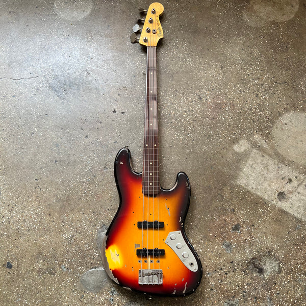 Fender Custom Shop Jaco Pastorius Tribute Jazz Bass Relic 2023 - 3-Tone Sunburst - 2