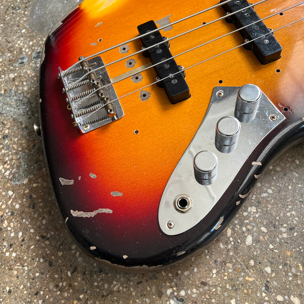 Fender Custom Shop Jaco Pastorius Tribute Jazz Bass Relic 2023 - 3-Tone Sunburst - 5