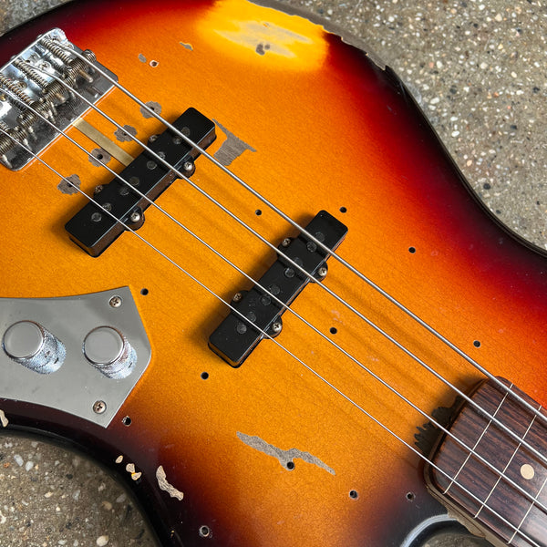 Fender Custom Shop Jaco Pastorius Tribute Jazz Bass Relic 2023 - 3-Tone Sunburst - 7