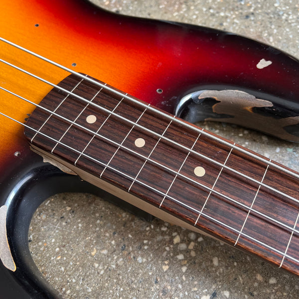 Fender Custom Shop Jaco Pastorius Tribute Jazz Bass Relic 2023 - 3-Tone Sunburst - 9