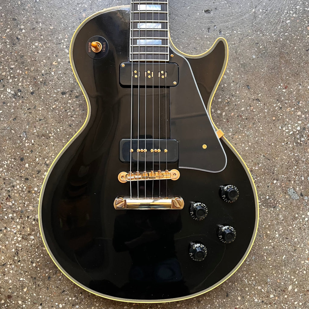 2023 Gibson Custom Shop 1954 Les Paul Custom Reissue Ebony VOS - 1