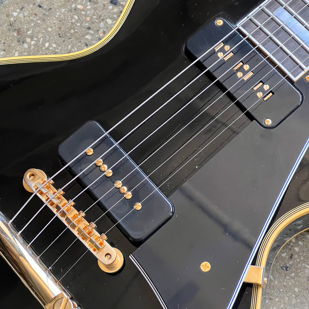 2023 Gibson Custom Shop 1954 Les Paul Custom Reissue Ebony VOS - 5