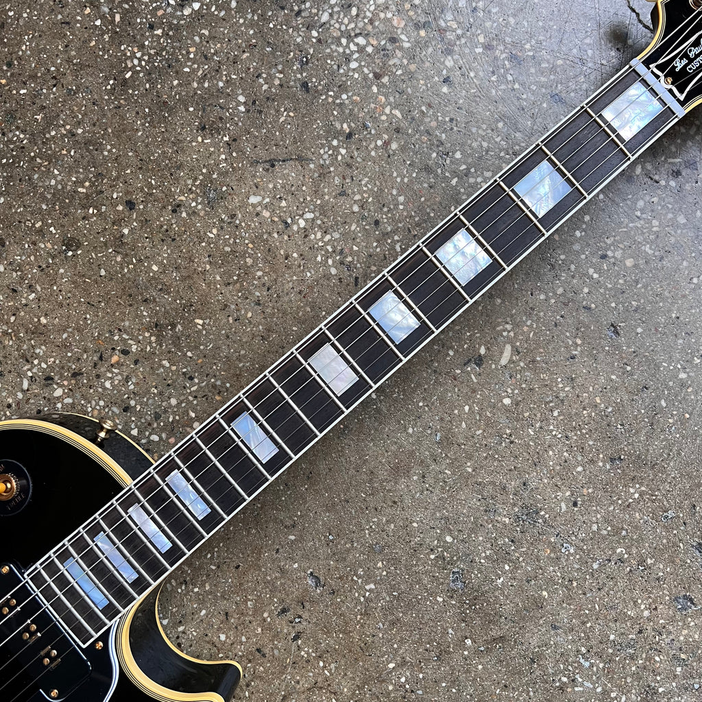 2023 Gibson Custom Shop 1954 Les Paul Custom Reissue Ebony VOS - 8