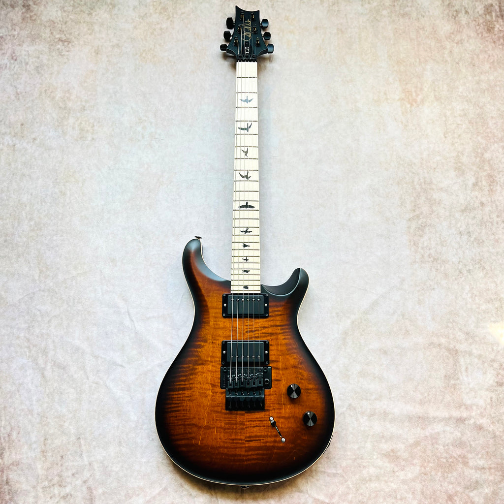 PRS DW CE 24 Floyd Dustie Waring Signature 2023 - Burnt Amber Smokeburst - 2