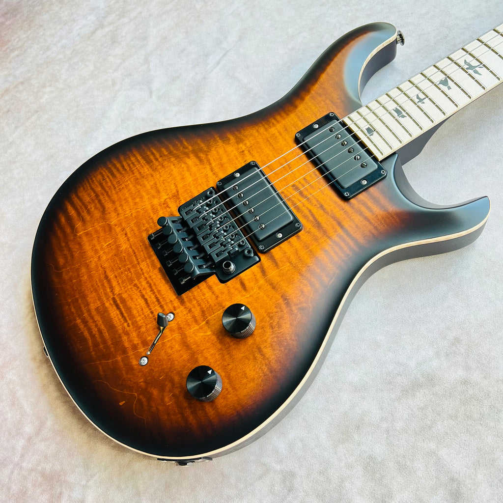 PRS DW CE 24 Floyd Dustie Waring Signature 2023 - Burnt Amber Smokeburst - 8