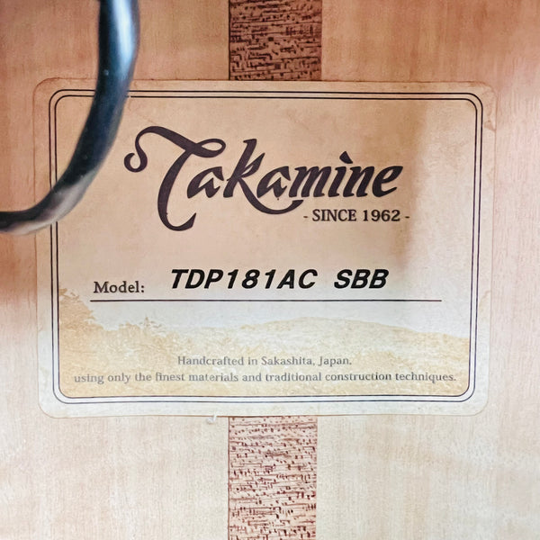 Takamine TDP181AC SBB Acoustic-Electric 2023 - Blue Burst - 10