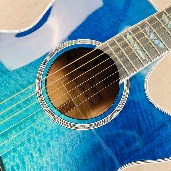 Takamine TDP181AC SBB Acoustic-Electric 2023 - Blue Burst - 9
