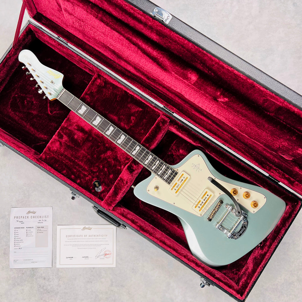 2024 Baum Wingman Offset Electric Guitar with Bigsby - Ocean Mist - 17