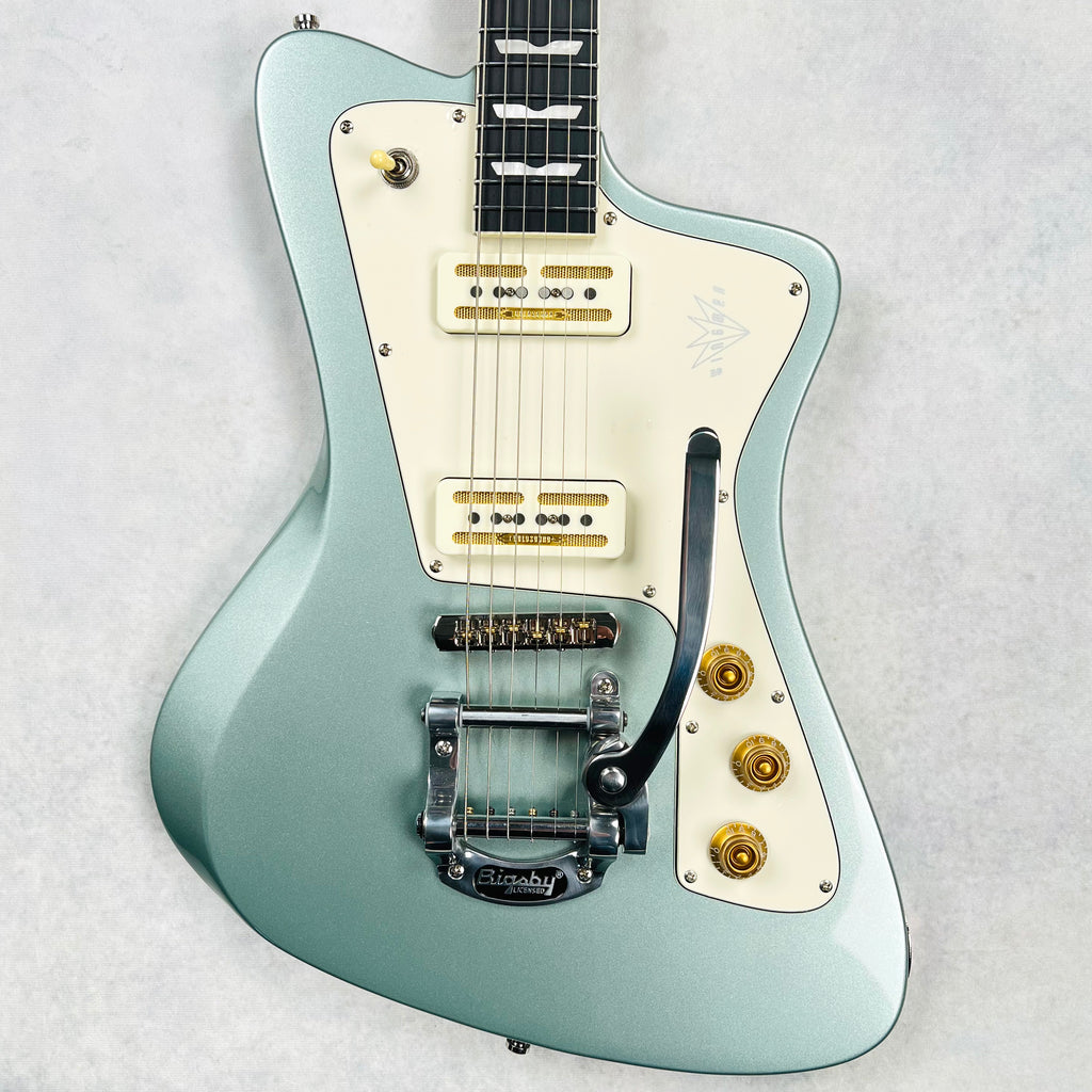2024 Baum Wingman Offset Electric Guitar with Bigsby - Ocean Mist - 1