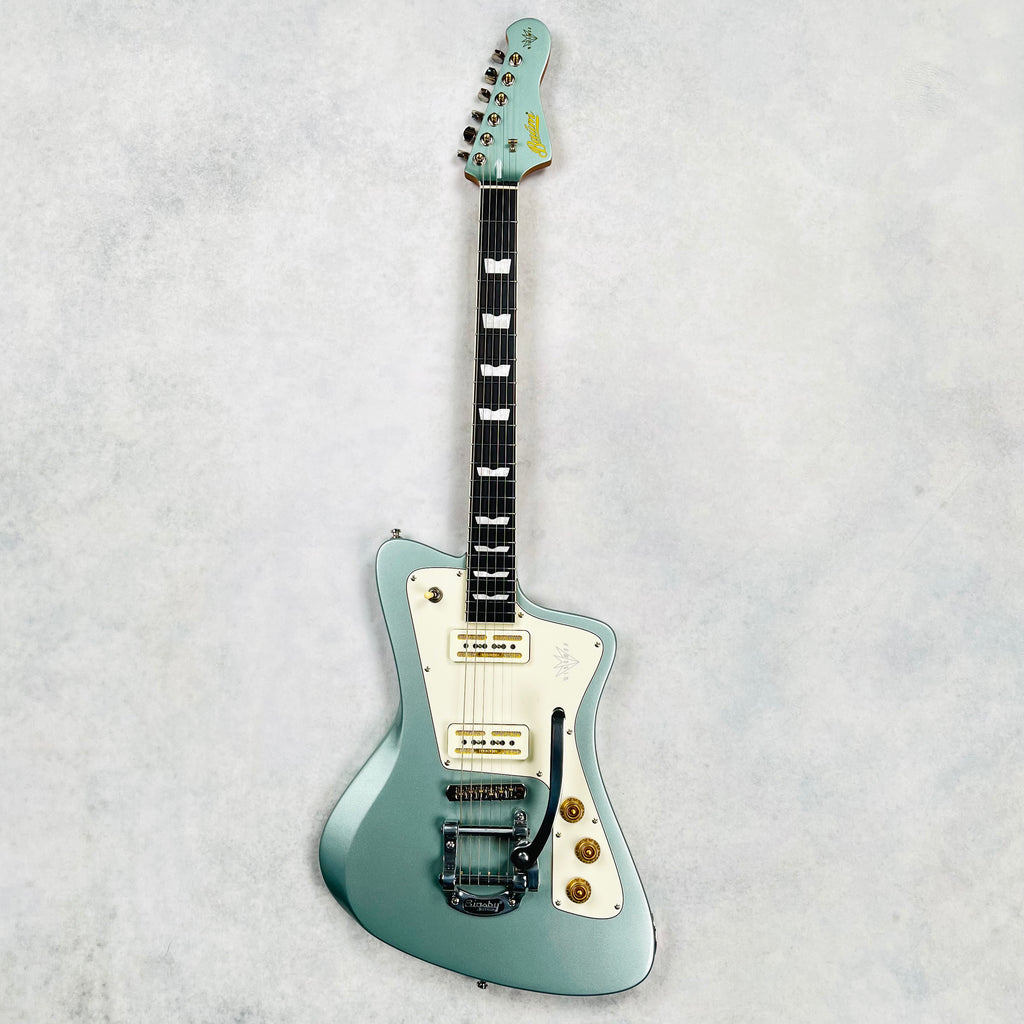 2024 Baum Wingman Offset Electric Guitar with Bigsby - Ocean Mist - 2