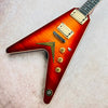 Dean USA Patents Pending V Flame Top 2024 - Trans Cherry Sunburst - 7