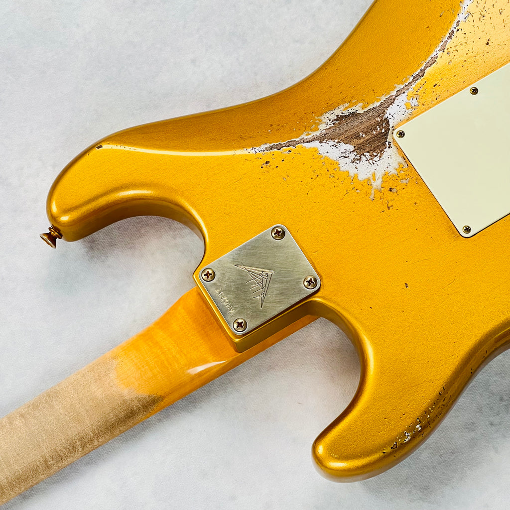 Fender Custom Shop 1962 Poblano Stratocaster Relic Masterbuilt by Andy Hicks 2024 - Aged Aztec Gold - 15