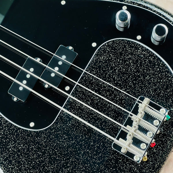 Fender J Precision Bass Maple Fingerboard Made In Japan Artist Signature Model 2024 - Black Gold - 8