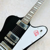 Gibson Custom Shop '63 Firebird V Reissue Murphy Lab Ultra Light Aging 2024 - Ebony with Classic White Stinger - 3