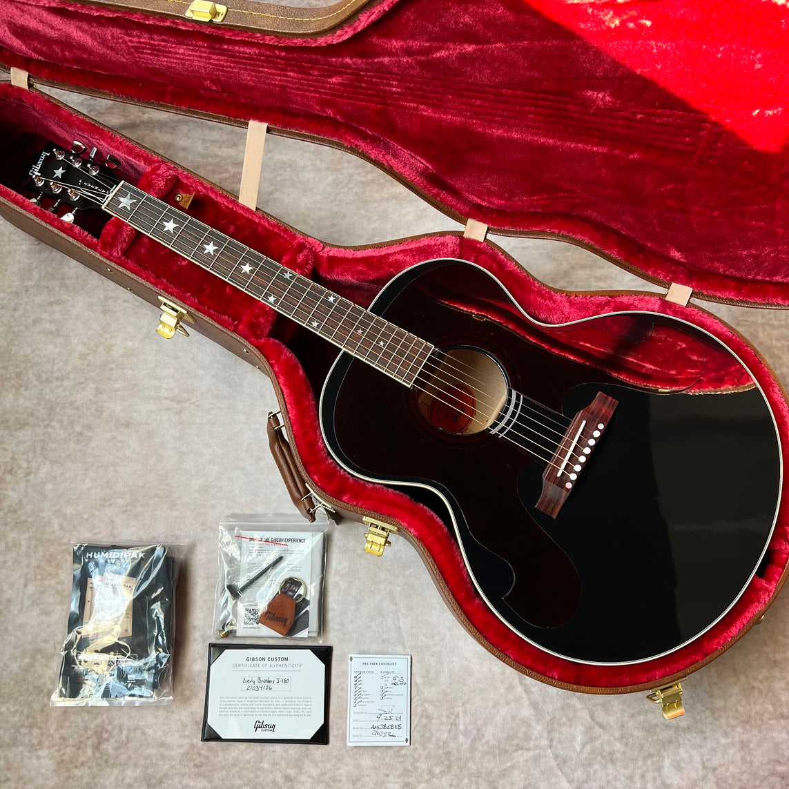 Gibson Custom Shop Everly Brothers J-180 2024 - Ebony | Tone Wolf
