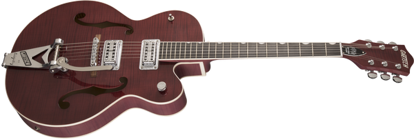 Gretsch G6120SH-RRED Brian Setzer 2-Tone Hot Rod with Bigsby TV Jones Setzer Pickups Roman Red