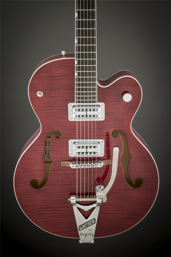 Gretsch G6120SH-RRED Brian Setzer 2-Tone Hot Rod with Bigsby TV Jones Setzer Pickups Roman Red