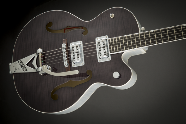 Gretsch G6120SH-2TBLK Brian Setzer 2-Tone Hot Rod with Bigsby TV Jones Setzer Pickups Tuxedo Black