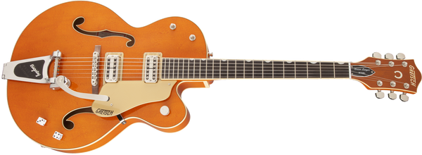 Gretsch G6120SSLVO Brian Setzer Nashville with Bigsby TV Jones Setzer Pickups Vintage Orange Stain Lacquer