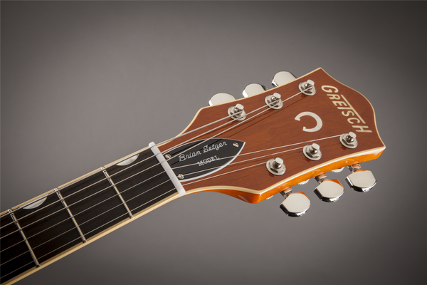 Gretsch G6120SSLVO Brian Setzer Nashville with Bigsby TV Jones Setzer Pickups Vintage Orange Stain Lacquer