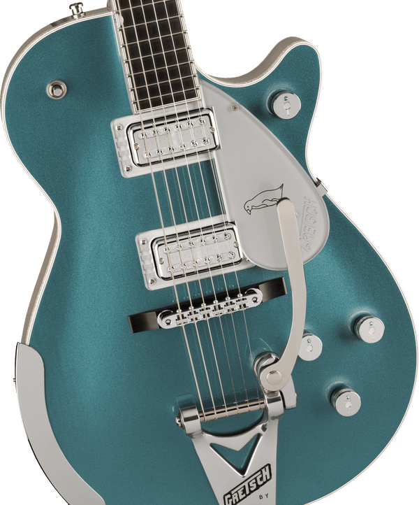 Gretsch G6134T-140 LTD 140th Double Platinum Penguin with String-Thru Bigsby Ebony Fingerboard Two-Tone Stone Platinum/Pure Platinum