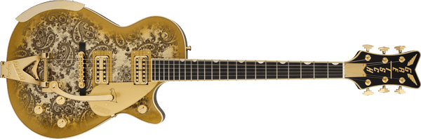 Gretsch G6134TG Limited Edition Paisley Penguin with String-Thru Bigsby Ebony Fingerboard Gold Paisley