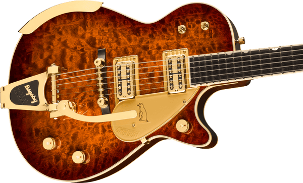 Gretsch G6134TGQM-59 Limited Edition Quilt Classic Penguin with Bigsby Ebony Fingerboard Forge Glow