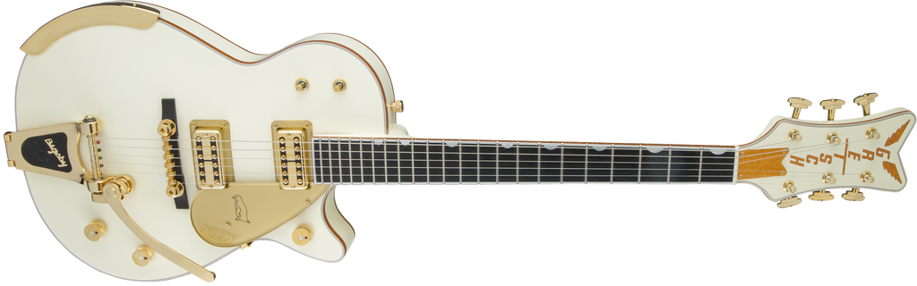 Gretsch G6134T-58 Vintage Select '58 Penguin with Bigsby - Vintage White - Front Perspective