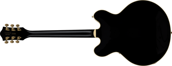 Gretsch Broadkaster LX Center Block with String-Thru Bigsby and Gold Hardware - Black - 3