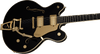 Gretsch Broadkaster LX Center Block with String-Thru Bigsby and Gold Hardware - Black - 5
