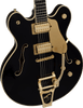 Gretsch Broadkaster LX Center Block with String-Thru Bigsby and Gold Hardware - Black - 4