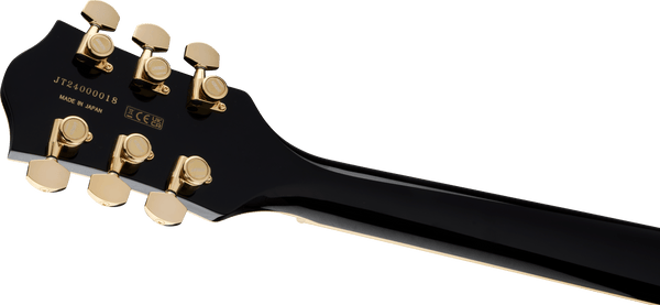 Gretsch Broadkaster LX Center Block with String-Thru Bigsby and Gold Hardware - Black - 7